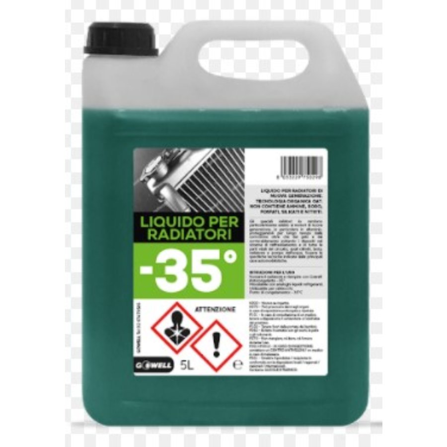 Liquido radiatore -35°C GOWELL 5L verde