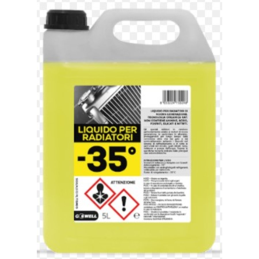 Liquido radiatore -35°C GOWELL 5L giallo