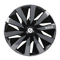 4 Copricerchi SPARCO LAZIO nero/grigio 15''