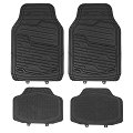 Set 4 tappeti PVC nero HVD