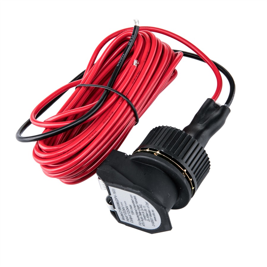 Cavo Prolunga Per Presa Accendisigari Auto 12V-24V – Maschio, Con Indicatore LED, 15A, Per GPS, Telecamere, Vivavoce - 3