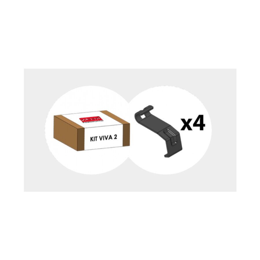 Kit per barre portatutto optional per ALU VIVA 2 FABBRI 6201600