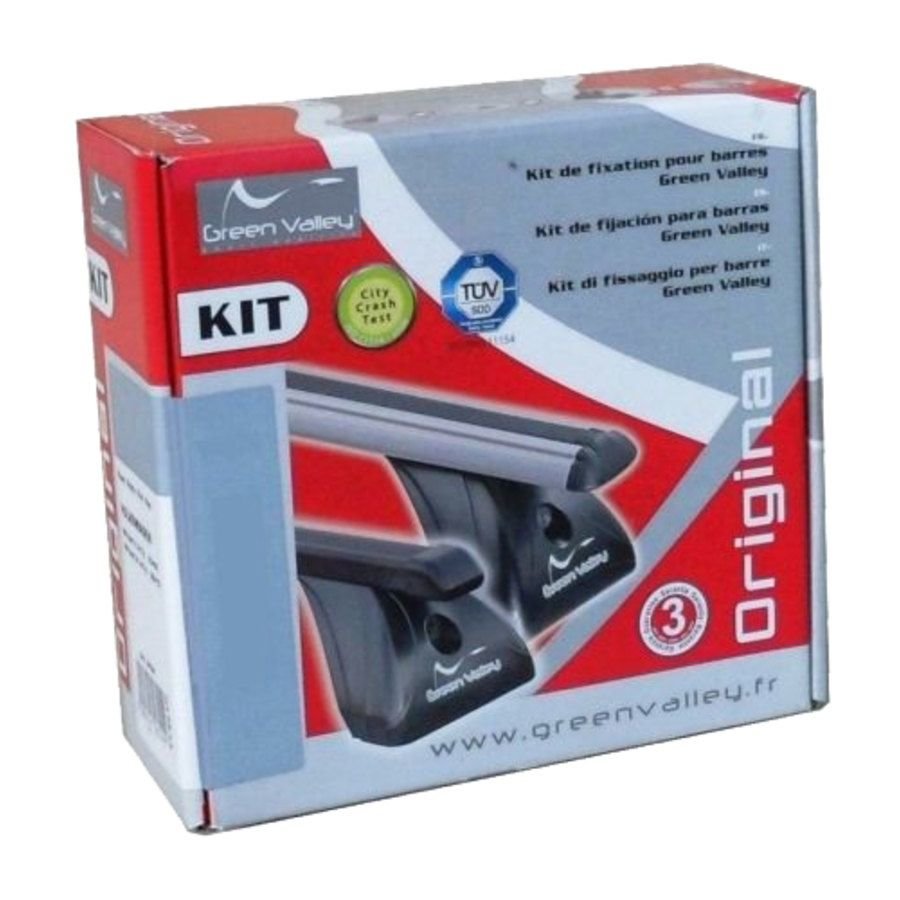 Kit attacchi per barre da tetto per Fiat Tipo 4 porte dal 2016 GREEN VALLEY