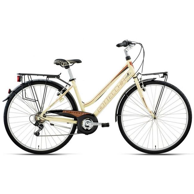 Bici da città BOTTECCHIA 200LADY 6V panna, taglia 44 : Norauto.it