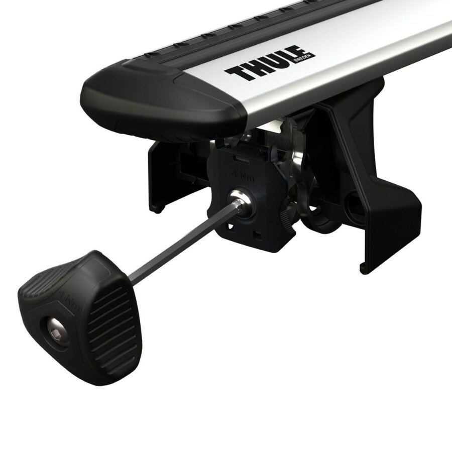 Coppia Barre portatutto Thule WingBar Evo con piede Thule Fixpoint Evo 7107