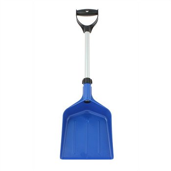 Pala da neve telescopica colore blu