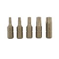 Kit 5 inserti Torx con foro LASER