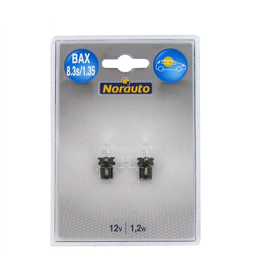 2 lampadine NORAUTO BAX 8.3S/1.35