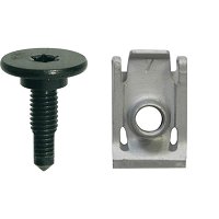 Set 20 Pezzi Viti Autofilettanti E Clip A U Per Auto - Per Parafanghi, Sottoscocca, Carrozzeria