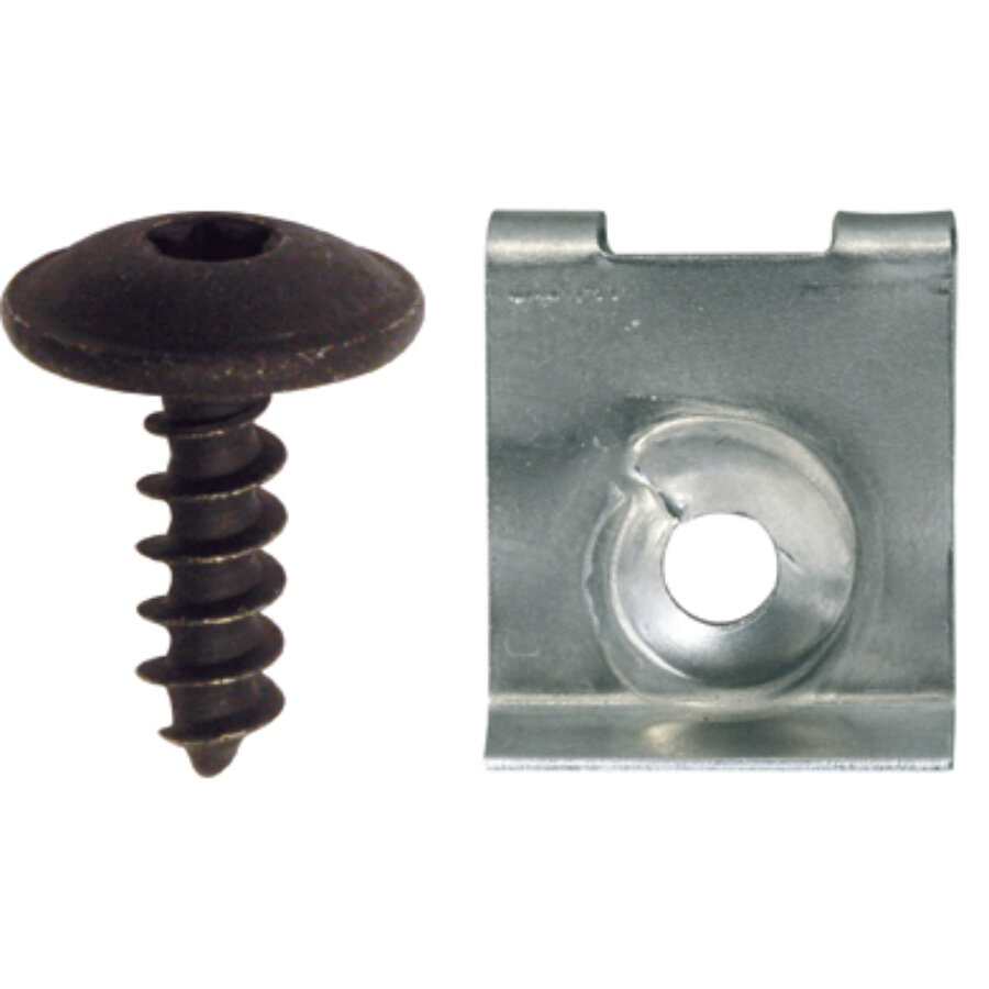 Viti 5 x 16 mm con clip dadi