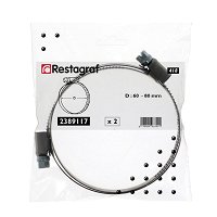 Set Di 60 Fascette Stringitubo In Acciaio Inox 304, Diametro Da 8 A 60 Mm, Per Auto, Casa, Impianti E Fai-da-te