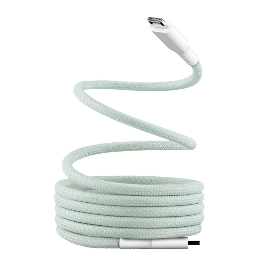 Cavo USB-C/USB-C da 1,5 m con custodia magnetica_x000D_ verde