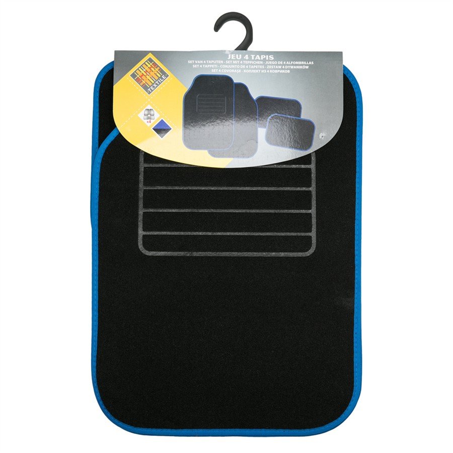 Set 4 pz tappeti universali per auto in moquette - NEW KING - DAC Srl