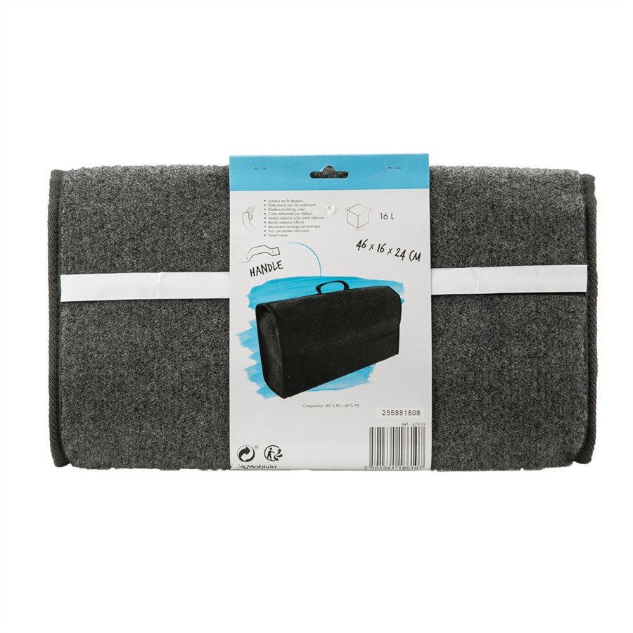 LI LIBZAKI Organizer Per Bagagliaio Auto, Enorme E Anti-Scivolo Per SUV E Auto, Grigio