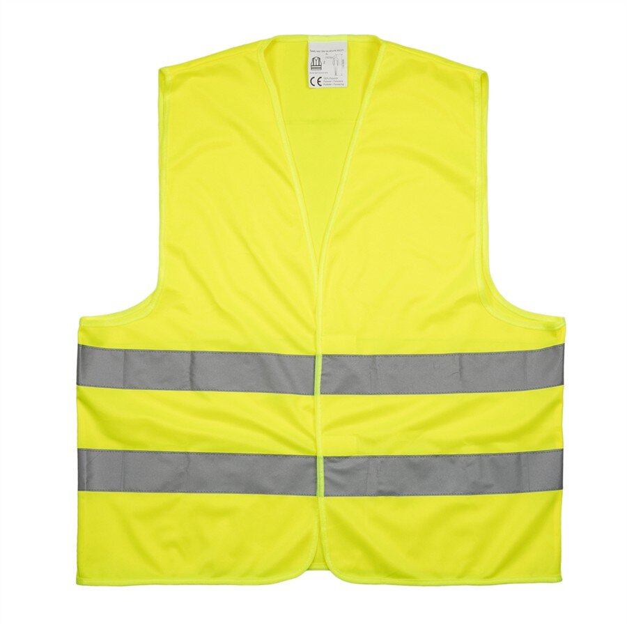 Kit Sicurezza Auto: Gilet Alta Visibilità Giallo EN471 + Triangolo Di Emergenza – Custodia Con Zip