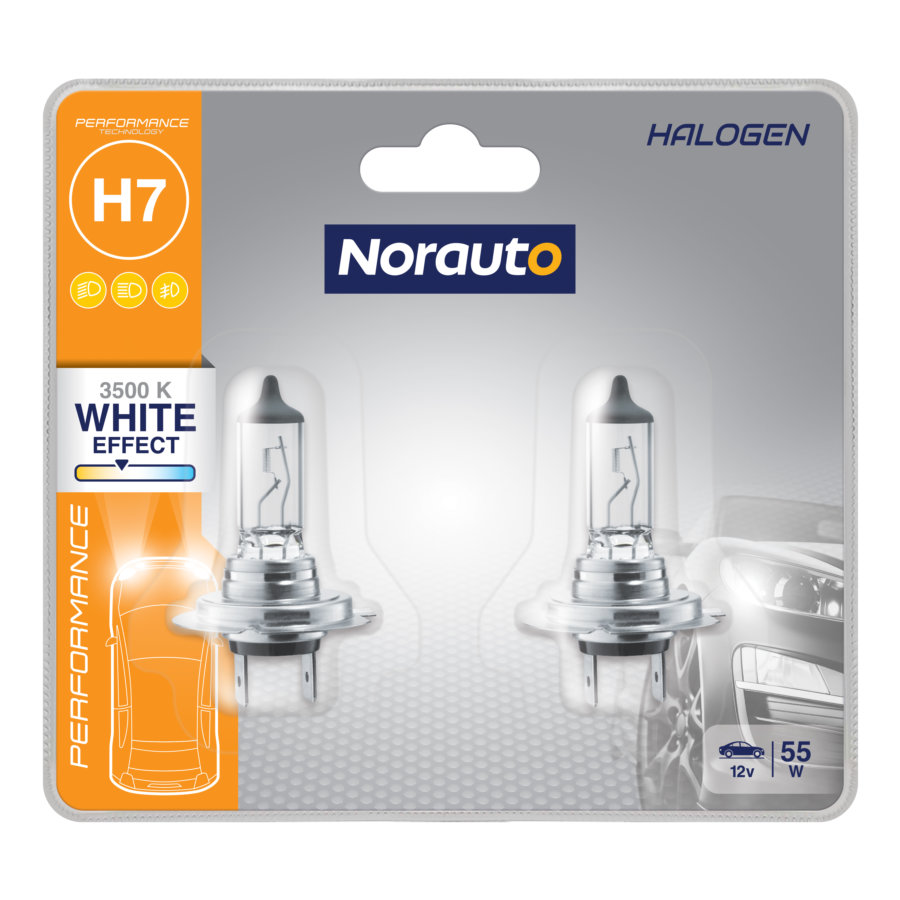 2 lampadine H7 NORAUTO Performance White Effect - Norauto