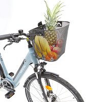 Cestino Portabagagli Anteriore Per Bici Pieghevole, In Tessuto Oxford E Alluminio, Zanasta - Foto 2