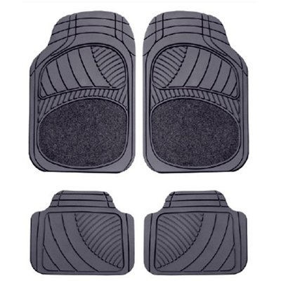 Tappetini tappeti auto universali feltro gomma antiscivolo 4 pezzi