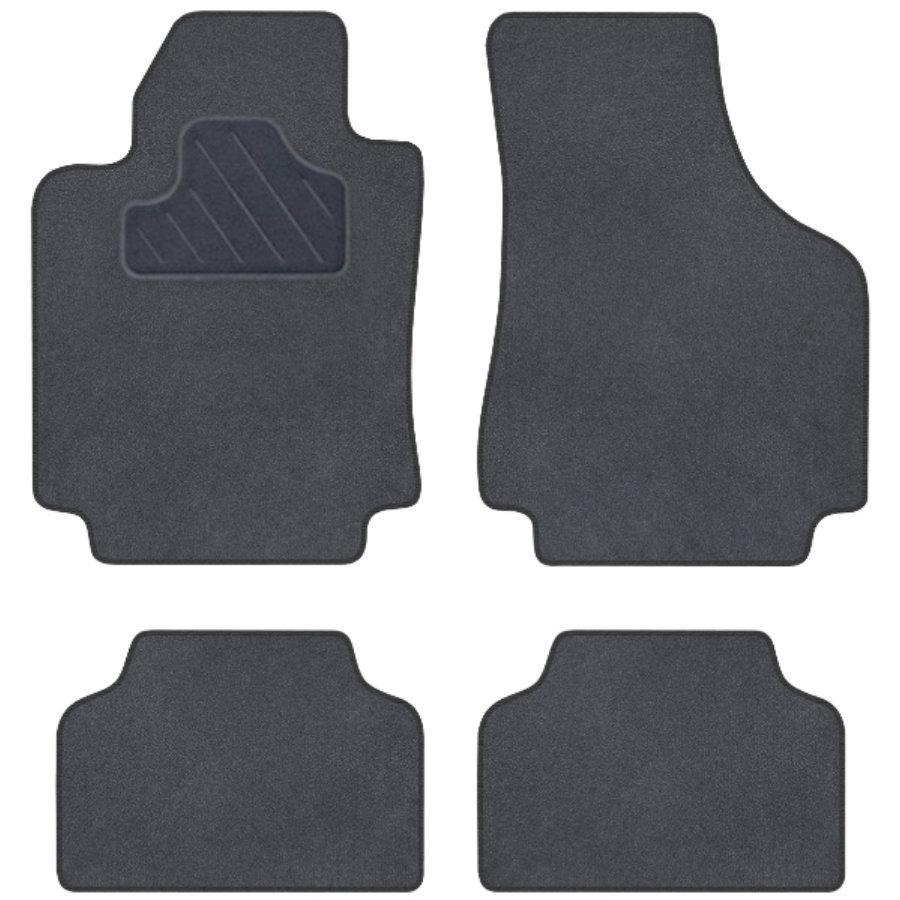 Set di 4 tappetini semi-su misura in moquette nera NORAUTO misura A