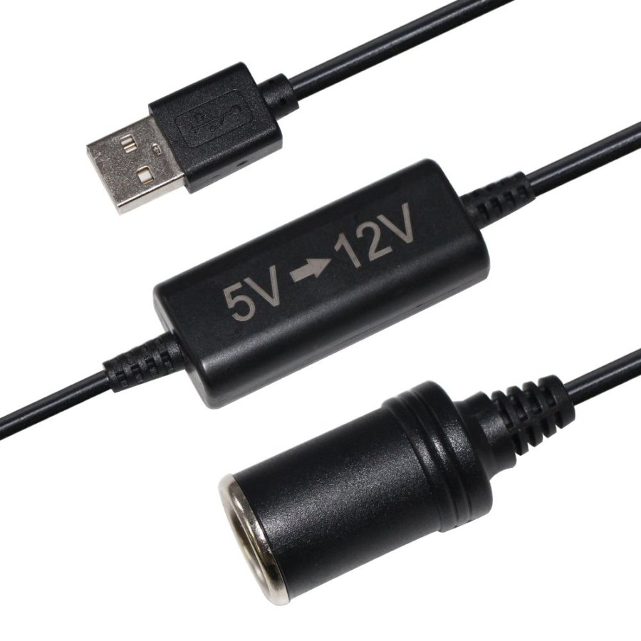 5V USB A maschio a 12V presa accendisigari presa femmina convertitore per  accendisigari auto registratore di guida DVR Dash Camera GPS (inferiore a 8