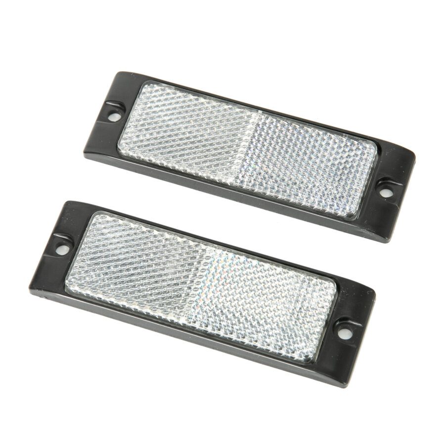 2 catarifrangenti rettangolari bianchi 2 in 1 NORAUTO