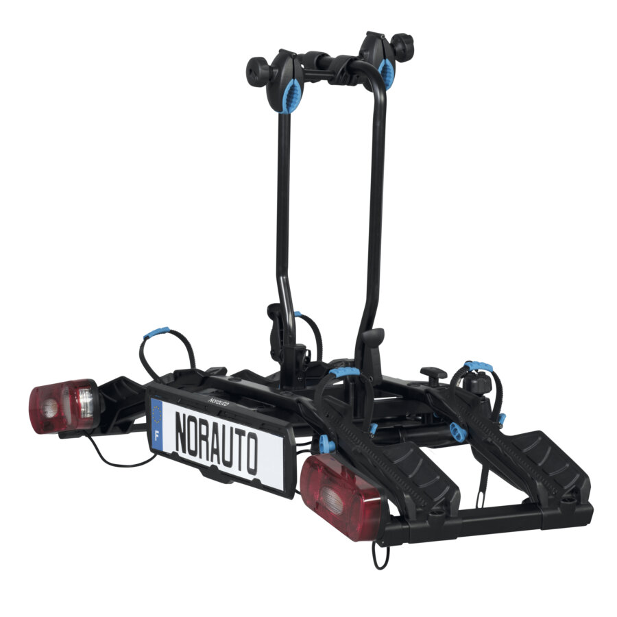 Logic Portabici Posteriore Per VW Polo Dal 1995, Trasporto Per 2 Biciclette, Rack Pieghevole Con Fissaggio A Clip