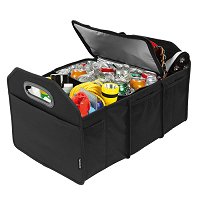 Organizer Pieghevole Per Bagagliaio Auto In Nylon 600D - 52x38x26 Cm, 9 Tasche, Per SUV, Furgoni E Viaggi