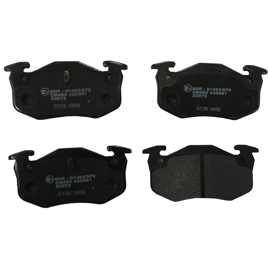 Kit di 4 pastiglie freno NORAUTO NRP 558