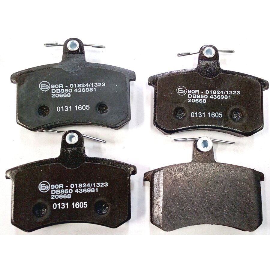 Kit di 4 pastiglie freno NORAUTO NRP 222