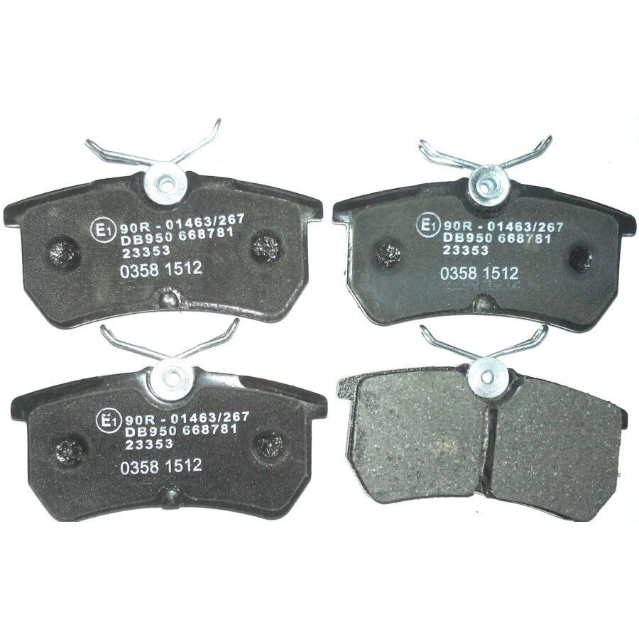 Kit di 4 pastiglie freno NORAUTO NRP 1319