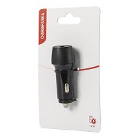 Kibon Caricabatterie Auto Impermeabile Doppia USB 4.8A Con Interruttore E Cover A Molla - 12V/24V Per Camper, Barca, Camion - 4
