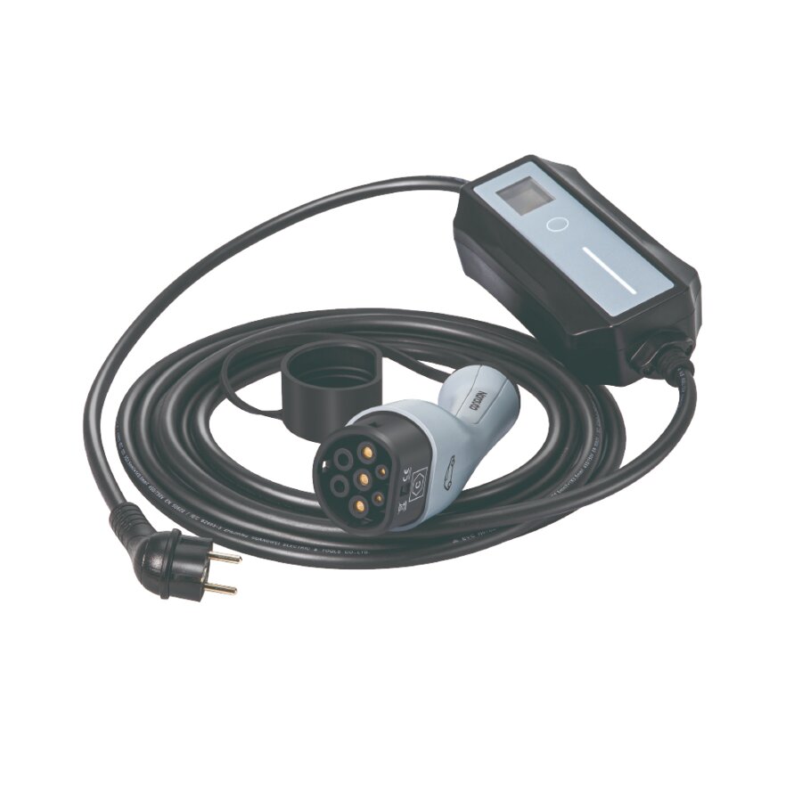 Caricabatterie elettrico portatile NORAUTO Tipo 2 per presa domestica - 6 m - 3,7 Kw (monofase 16/8A)