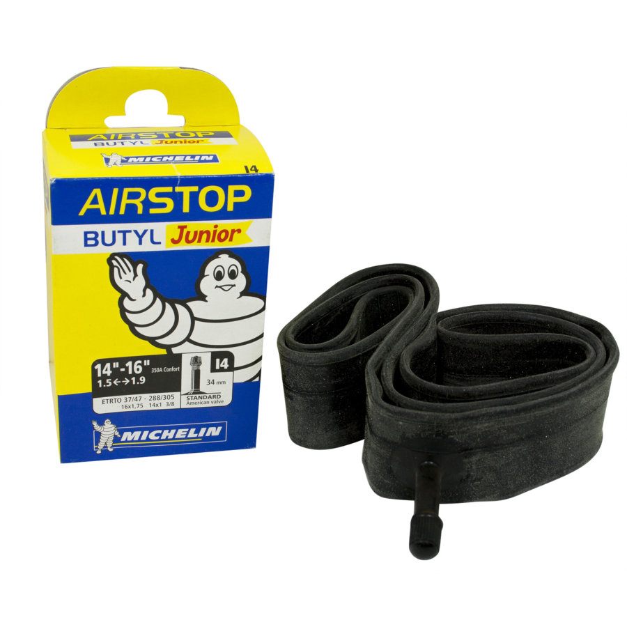 Camera d’aria per bicicletta 16 x 1,50-1,90 MICHELIN con valvola Schrader da 34 mm