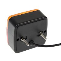COPPIA FANALE FARO POSTERIORE TRATTORE CARRELLO RIMORCHIO CON LAMPADINE
