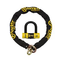 NUZAMAS Set 2 Lucchetti Per Bicicletta A Catena – Cavo In Acciaio 8x1500mm – Codice Fisso A 4 Cifre