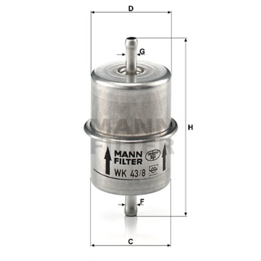 Filtro carburante MANN WK43/8