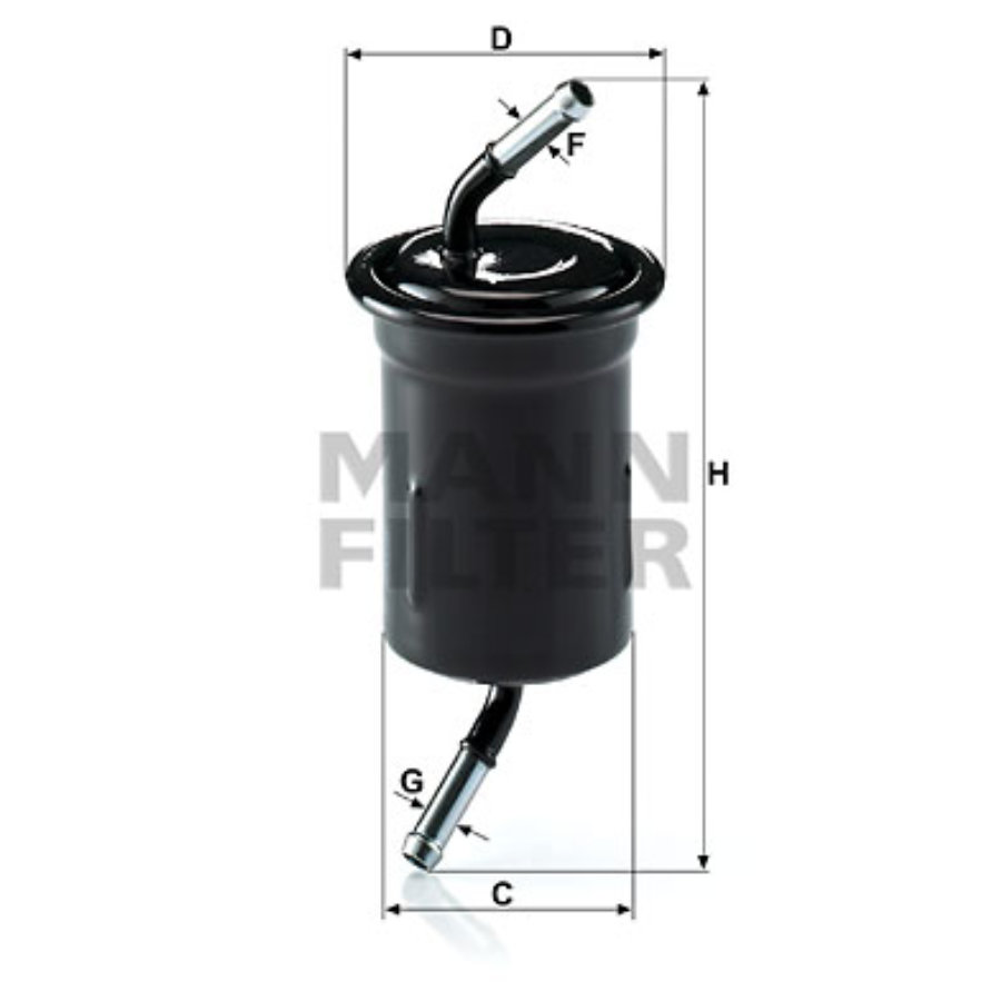 Filtro carburante MANN WK614/9