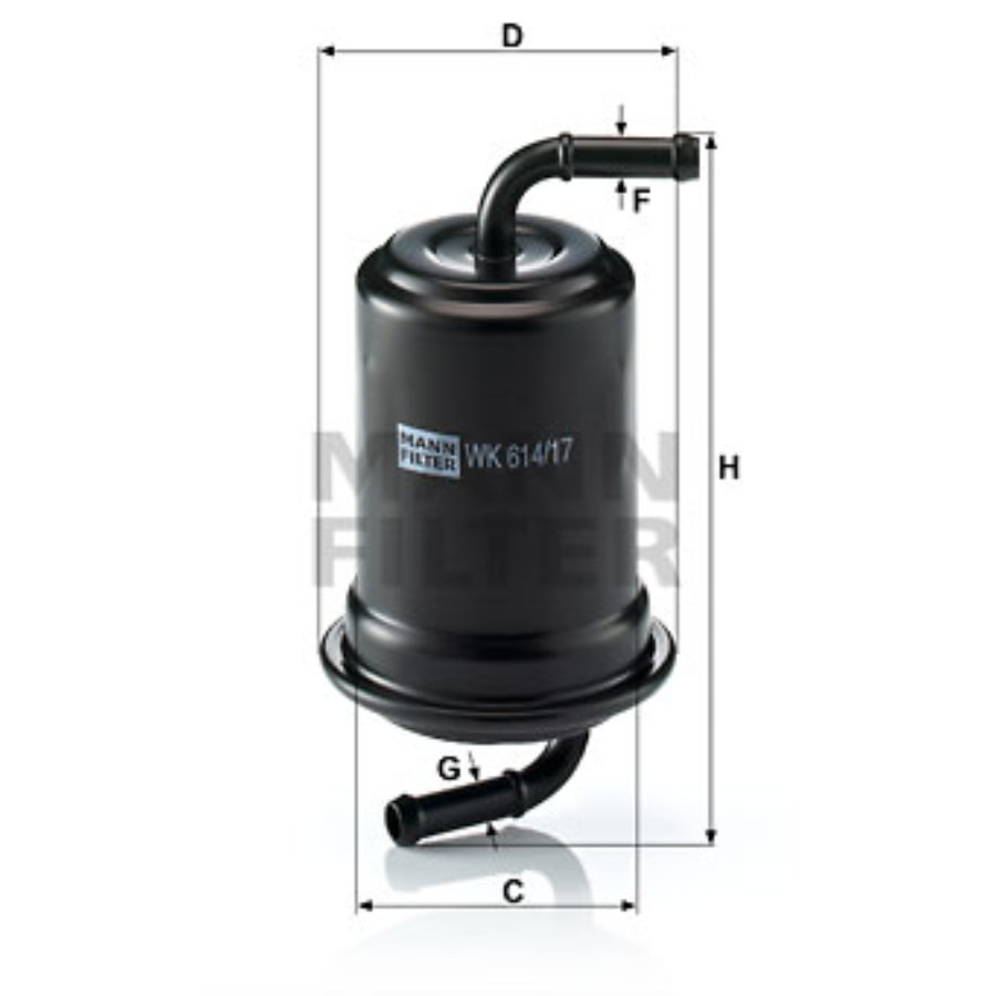 Filtro carburante MANN WK614/17
