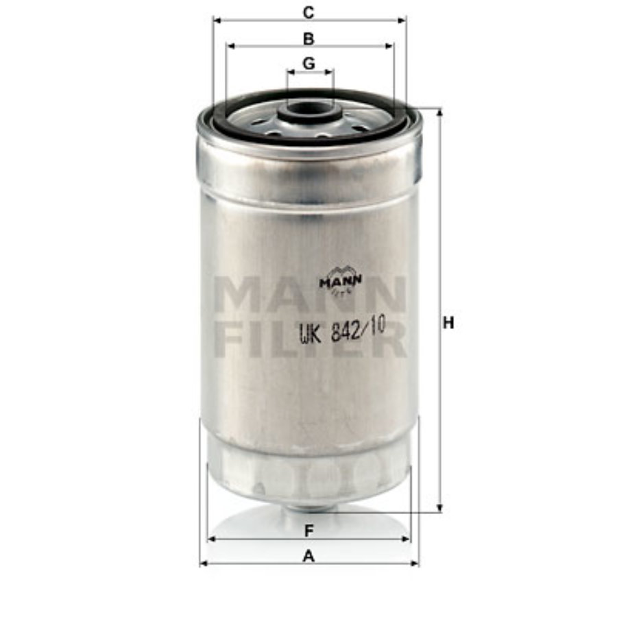 Filtro carburante MANN WK842/10
