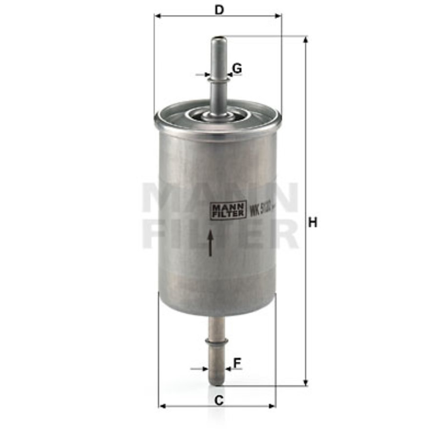 Filtro carburante MANN WK512/2
