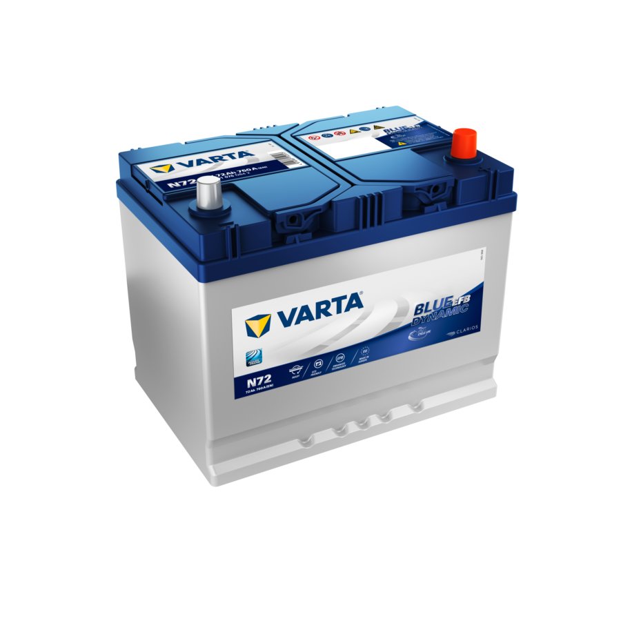 Batteria auto VARTA N72 Blue Dynamic EFB Start&Stop 72 Ah - 760 A - Norauto