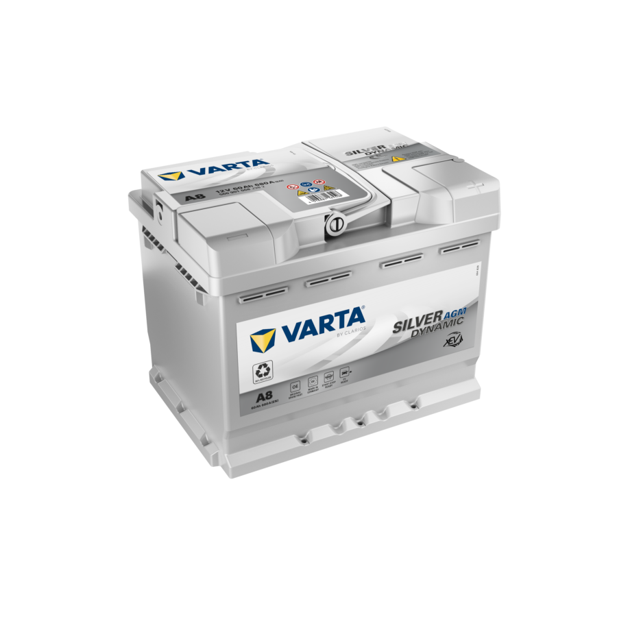 Batteria auto VARTA A8 (nuova VARTA D52) Start&Stop Silver Dynamic xEV 60 Ah  - 680A - Norauto