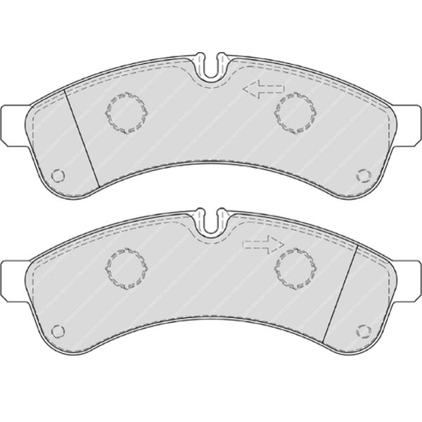 4 pastiglie freno FERODO FVR4039