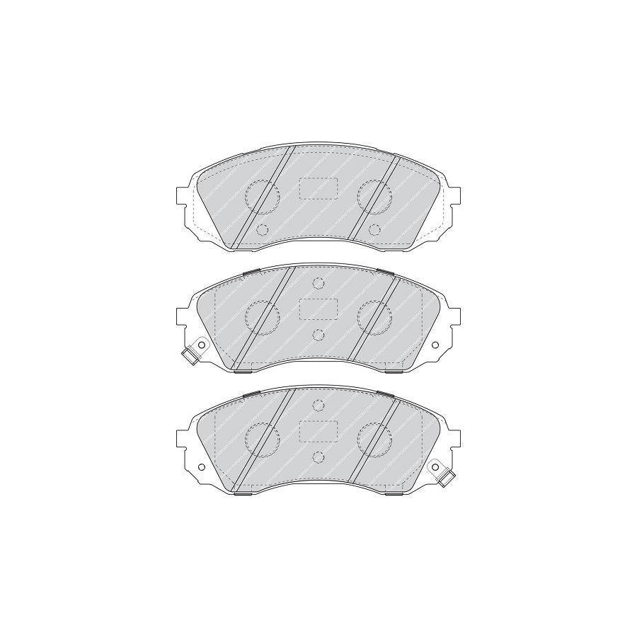 Kit di 4 pastiglie freno FERODO FDB4113