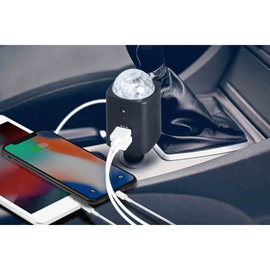 Caricatore da Auto USB-C™ con Luce Disco TECHNAXX TX-159 - Norauto