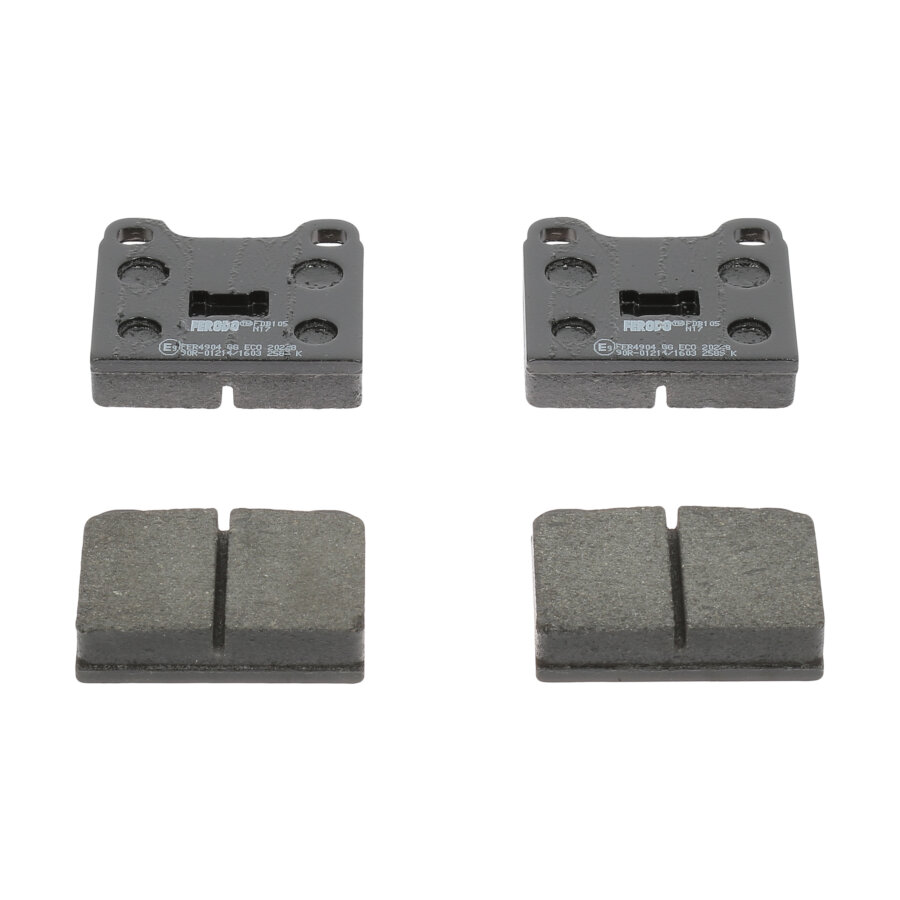 Kit di 4 pastiglie freno FERODO FDB 105