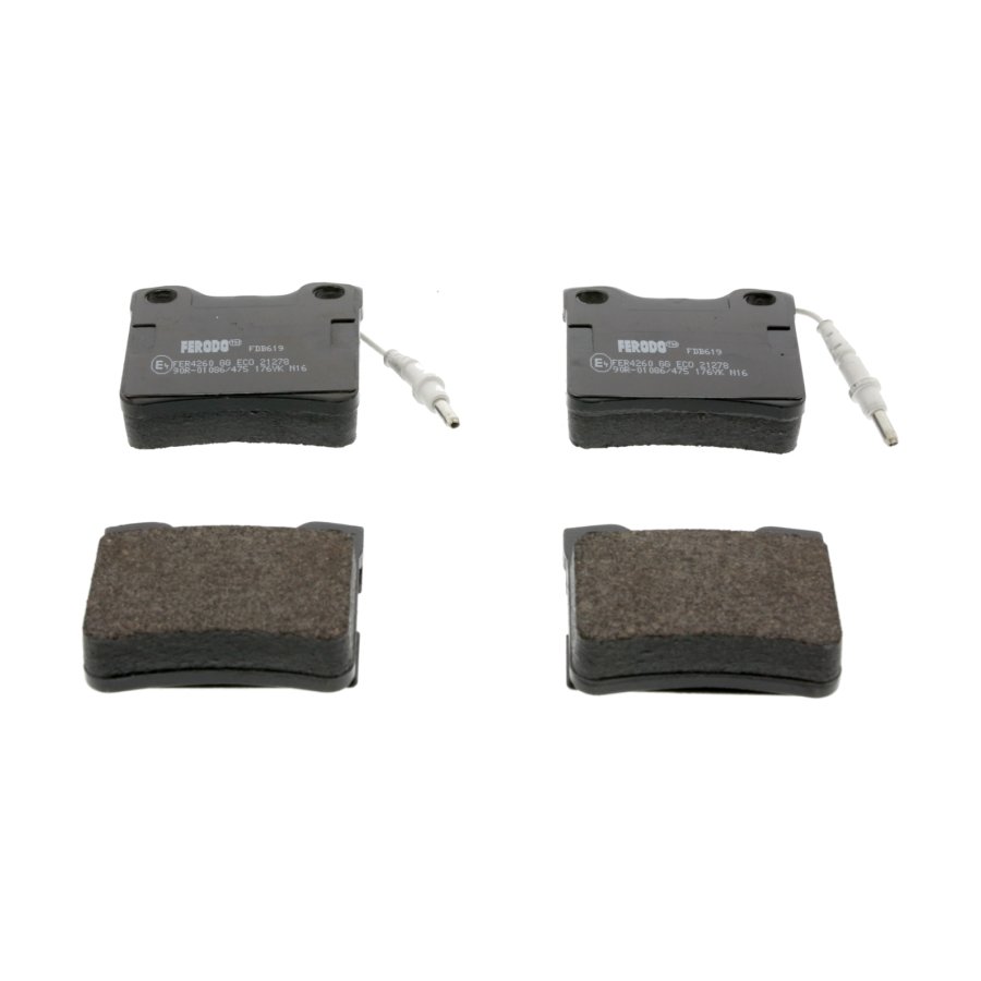 Kit di 4 pastiglie freno FERODO FDB 619