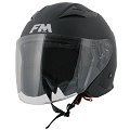 Casco Jet FM 321 nero taglia M