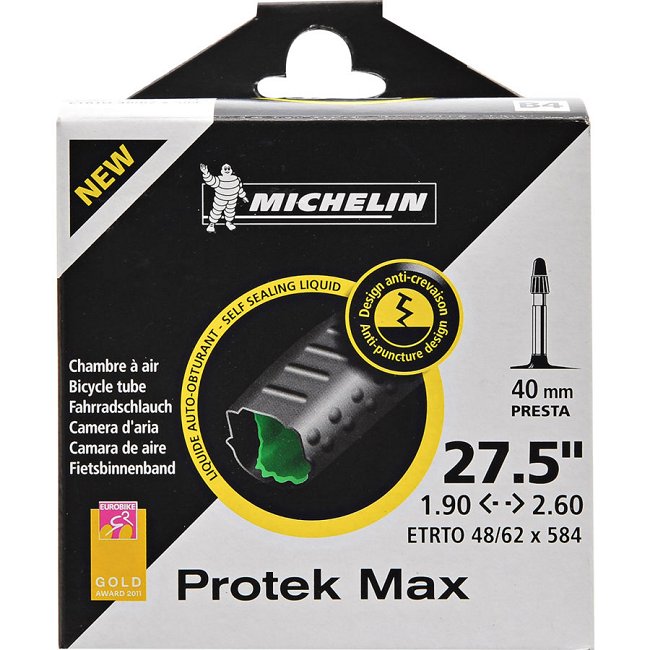 Camera d'aria per bicicletta MICHELIN Protek Max 27,5 x 1,90-2,50 con  valvola Presta da 40 mm : Norauto.it