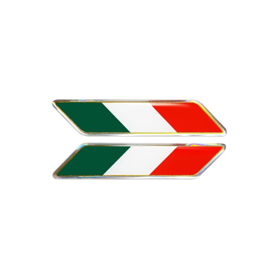 Sticker adesivo 3D 4R, bandiera Italia Inclinata - Norauto